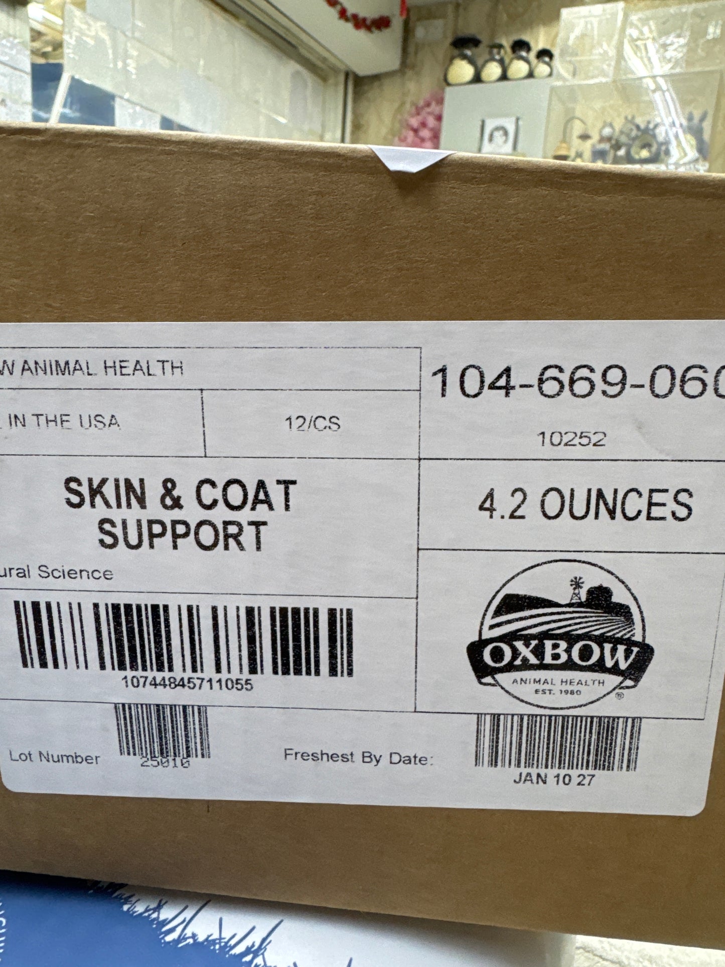Oxbow Skin and Coat expiry Jan 2027