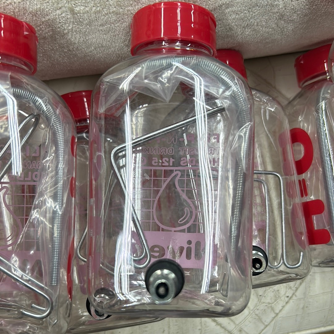 Nivek Bottles 370ml 12/5 oz and 163ml (5.5 oz) non drip and attachable to cages, flip cover for easy refill
