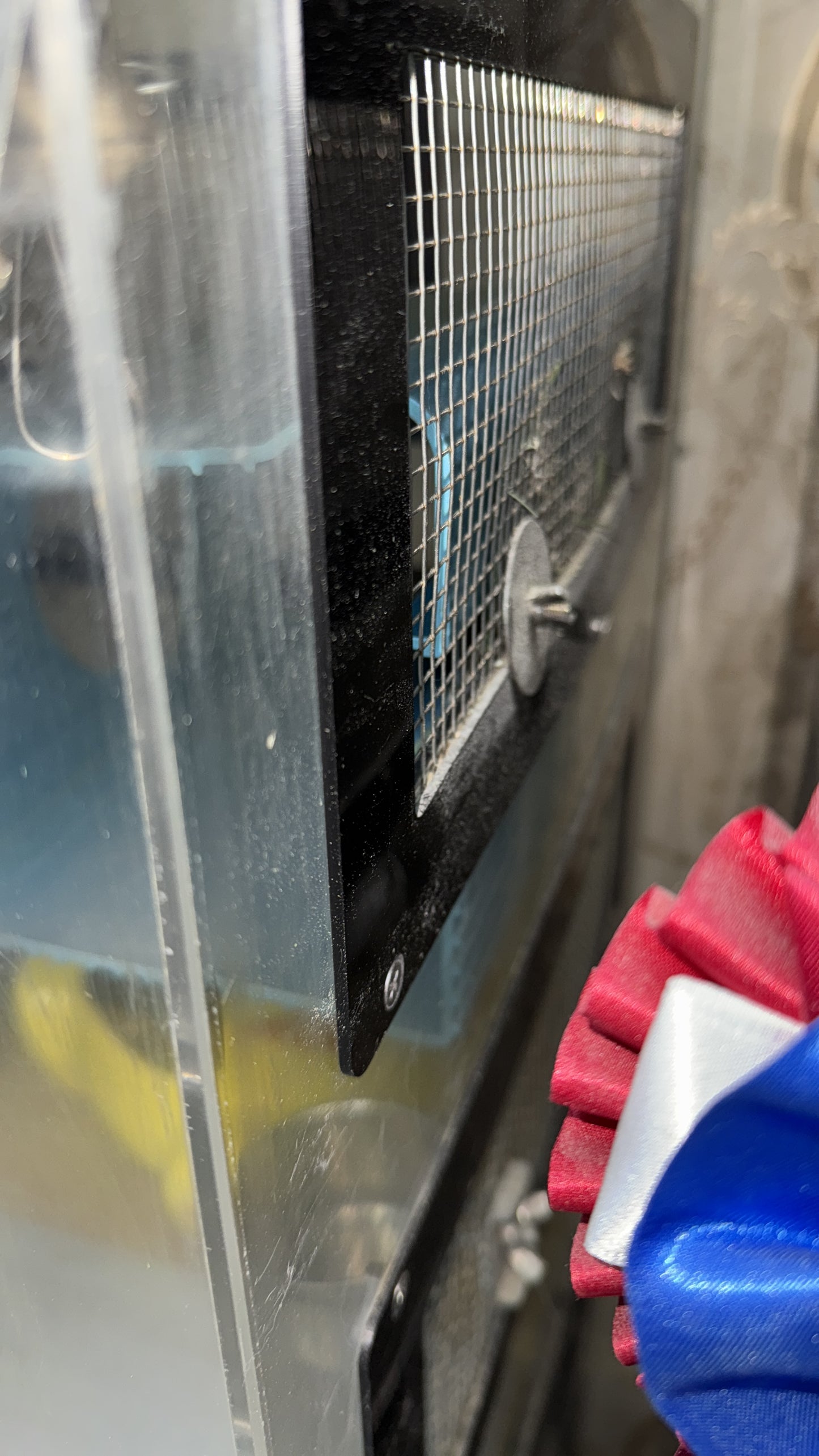 Small Premium 2 tiered acrylic cage 24x 18x 22 inches with 1 tiled platform highest quality cage without accessories