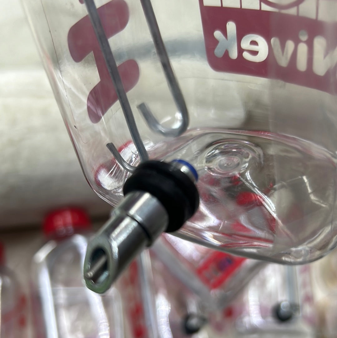Nivek Bottles 370ml 12/5 oz and 163ml (5.5 oz) non drip and attachable to cages, flip cover for easy refill