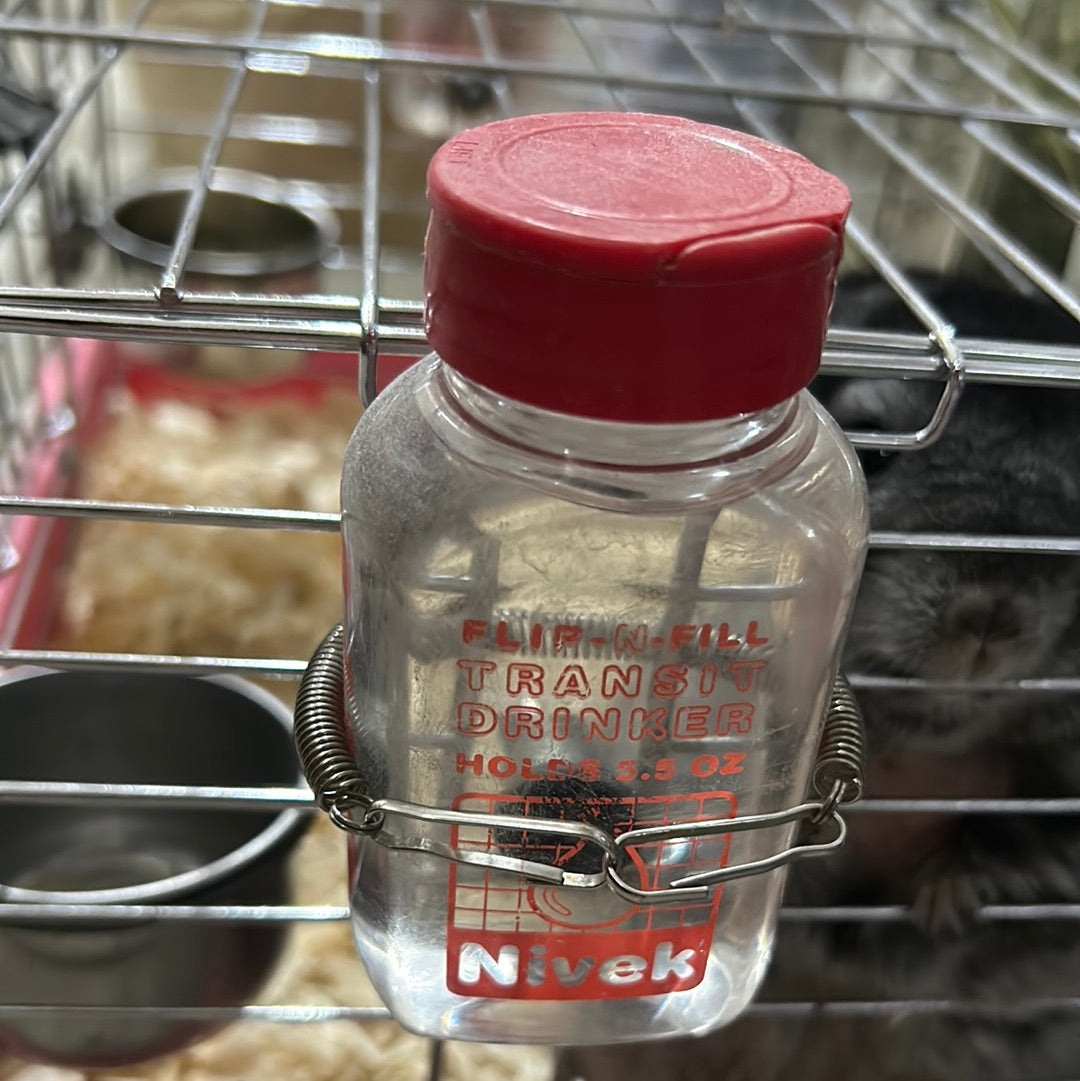 Nivek Bottles 370ml 12/5 oz and 163ml (5.5 oz) non drip and attachable to cages, flip cover for easy refill