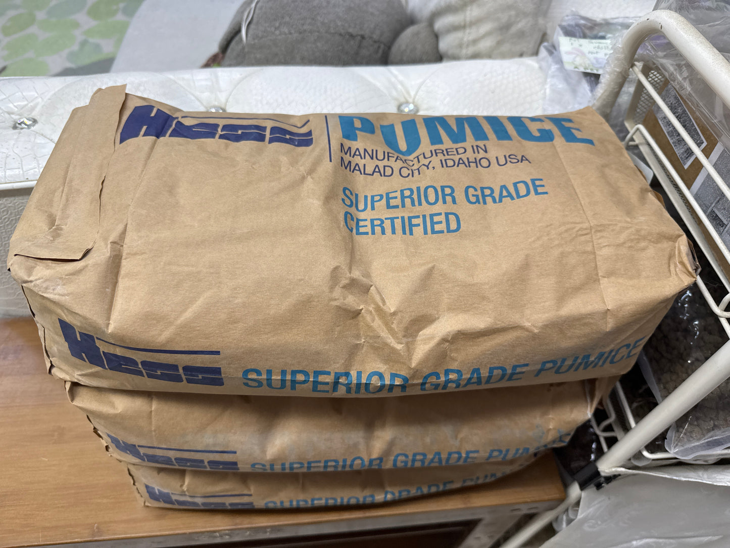 Authentic Chilldust Bath Dust Powder ECBC standard, imported and packed by HESS pumice USA. 11.26 kg packs at $100/ $8.88 per kg.