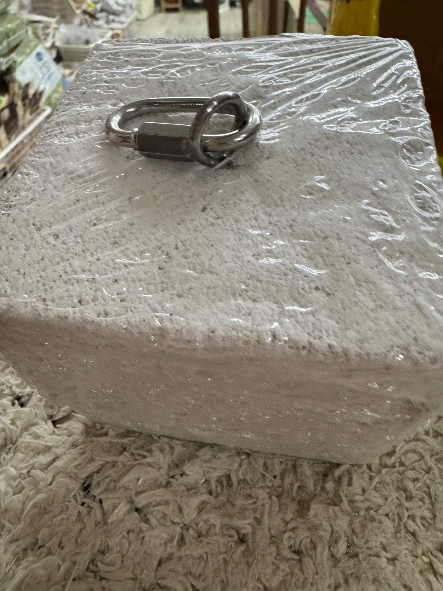 Gnaw Stone/ stones/ mineral stone/ pumice rocks/ grinding block/ heart shaped, Mickey Mouse head, flower shaped all drilled holes in centre