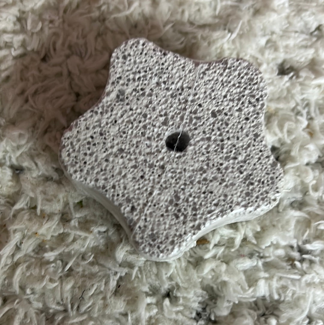 Gnaw Stone/ stones/ mineral stone/ pumice rocks/ grinding block/ heart shaped, Mickey Mouse head, flower shaped all drilled holes in centre