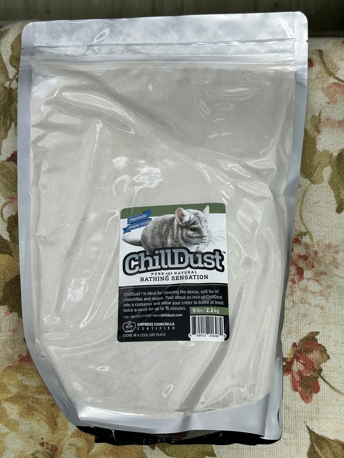 Authentic Chilldust Bath Dust Powder ECBC standard, imported and packed by HESS pumice USA. 11.26 kg packs at $100/ $8.88 per kg.