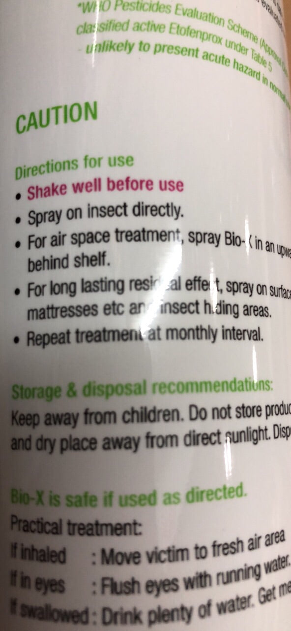 Bio X 3 in 1 Lemon Aersosal Spray safe for pets and humans 600 ml best before 4/2027