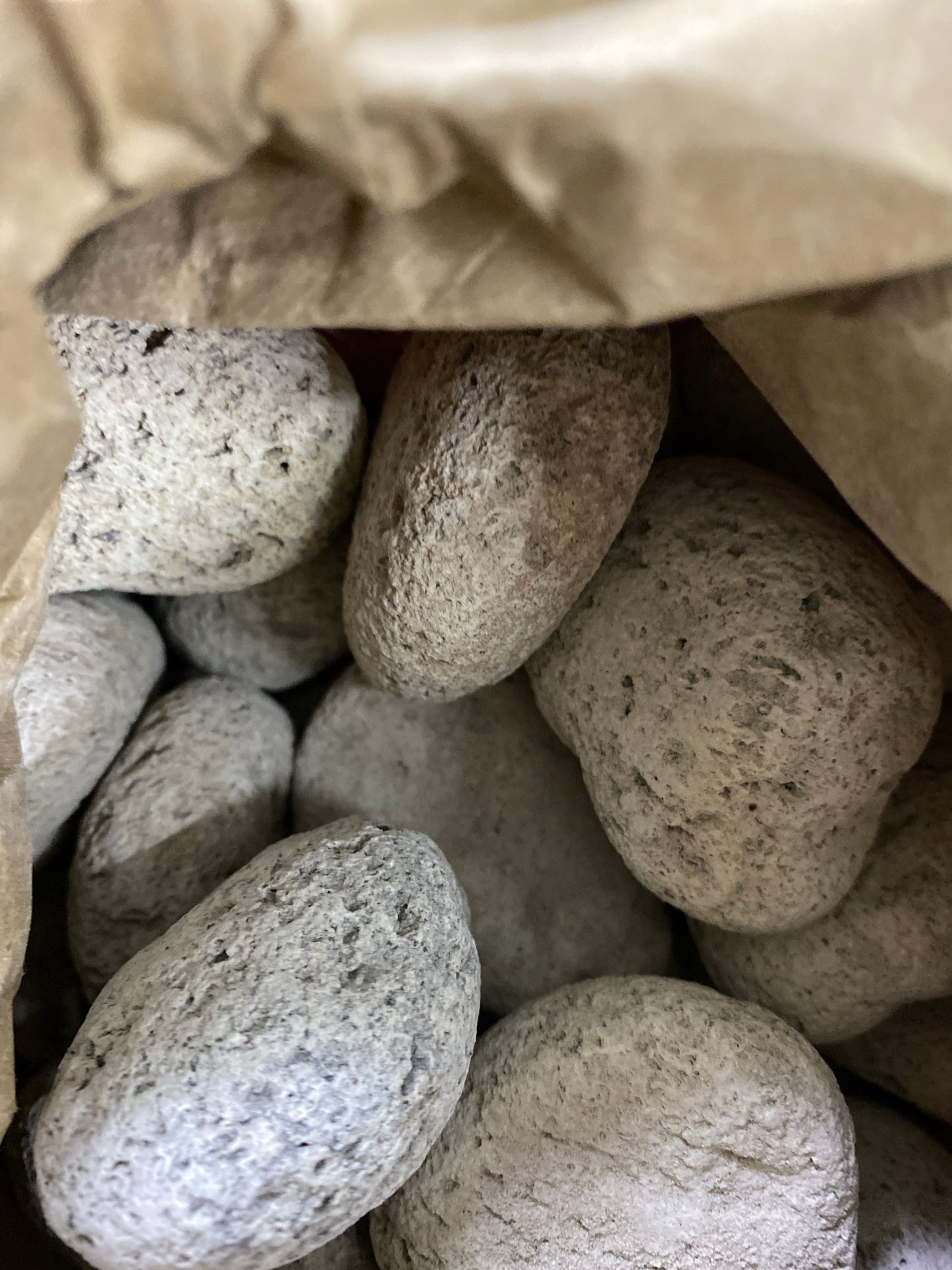 Natural pumice gnaw stones USA with drilled holes