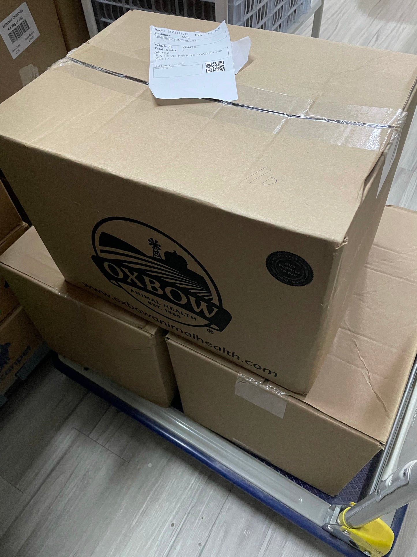 Oxbow Essentials Chinchilla Food 10lbs /4.5 kg Expiry March 2027