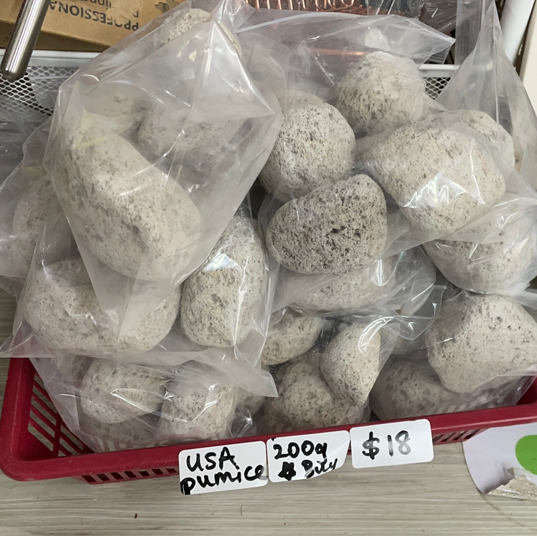 Natural pumice gnaw stones USA with drilled holes