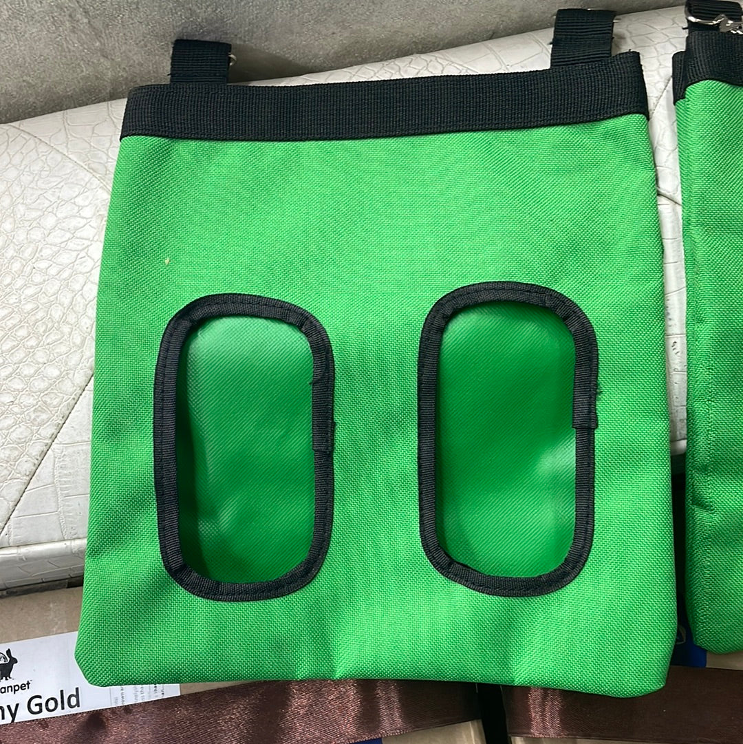 Fabric Hay holder with 2 holes