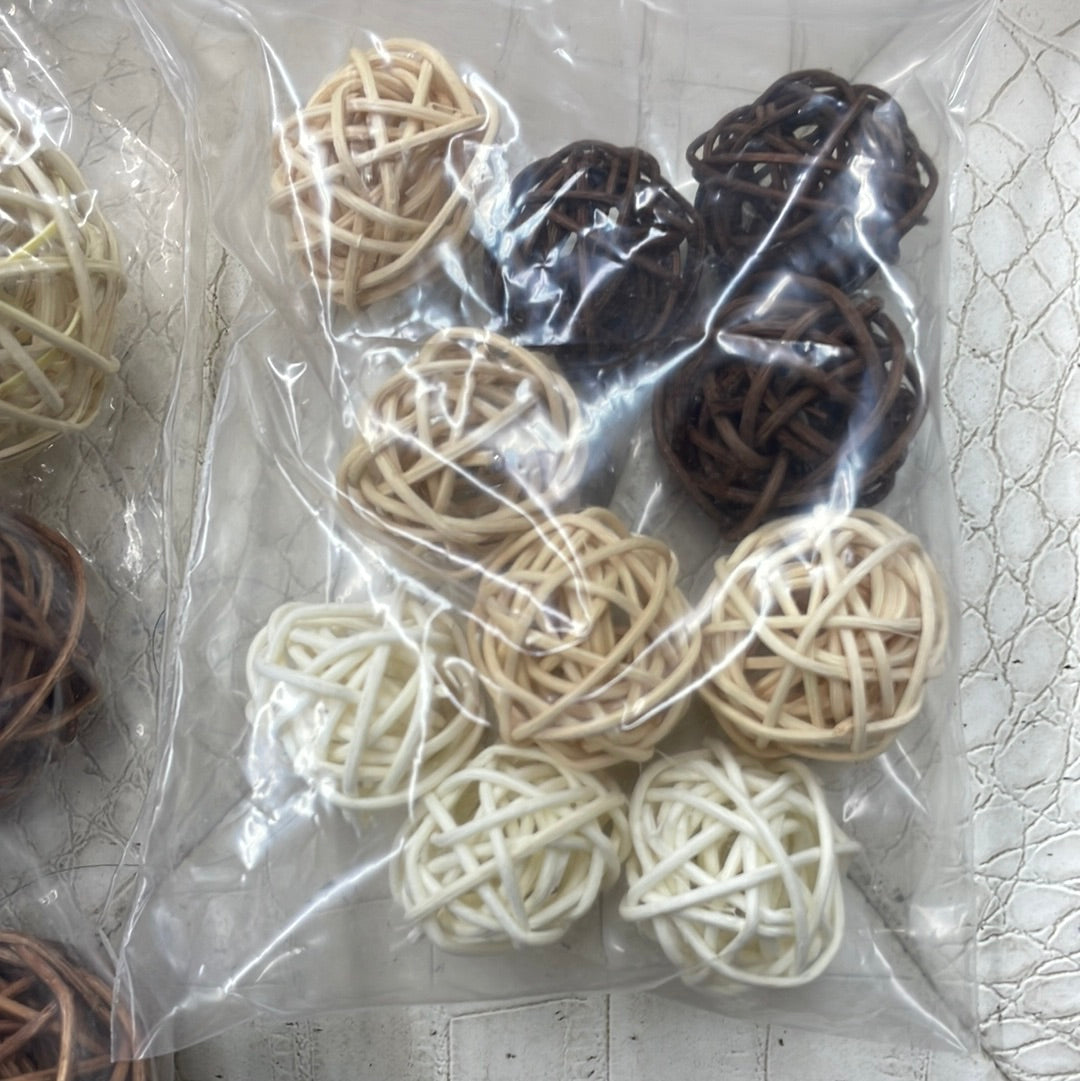 Natural willow balls / vine balls (avail in 3 sizes)