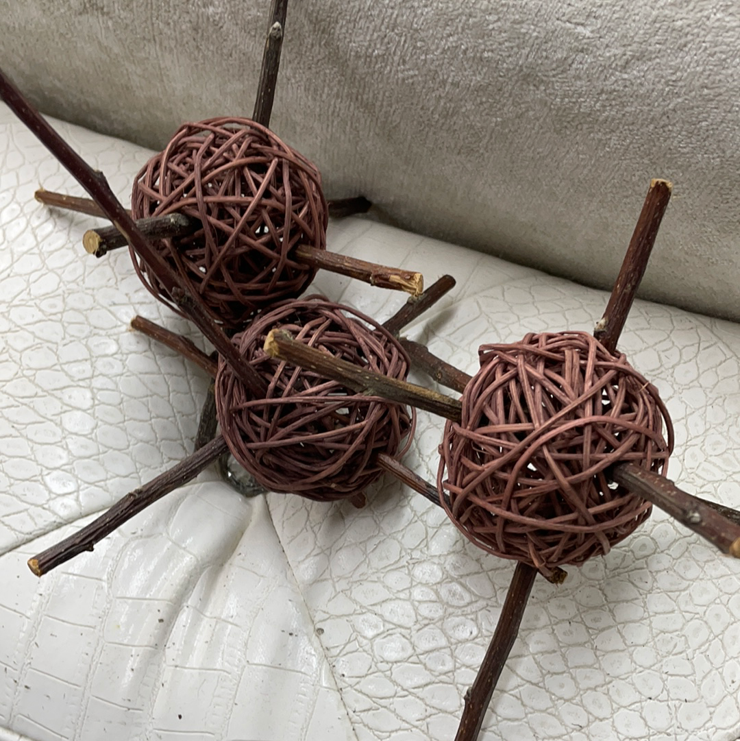 Satellite Toss Toys —-Apple sticks and medium vine /rattan