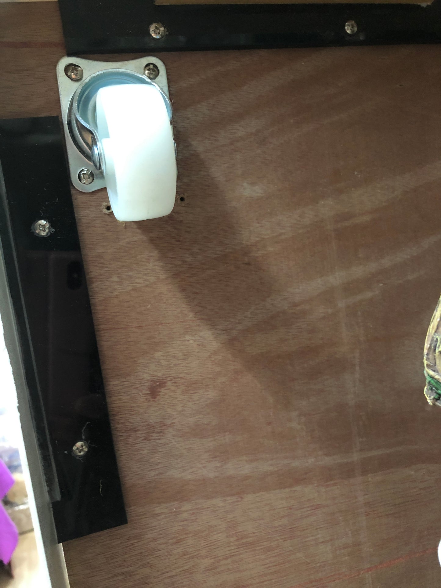 Customised trolleys / trolley base with strong board 60 cm x 45 cm x 8 cm including 2 inch nylon wheels