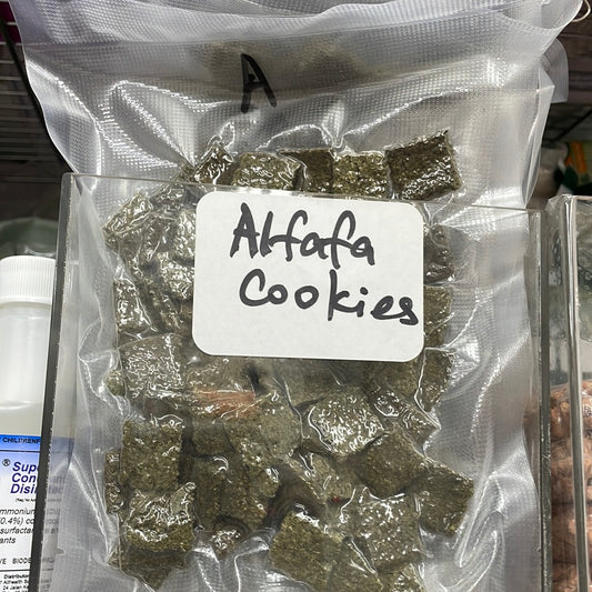 Alfalfa hay cookies highly popular and very limited