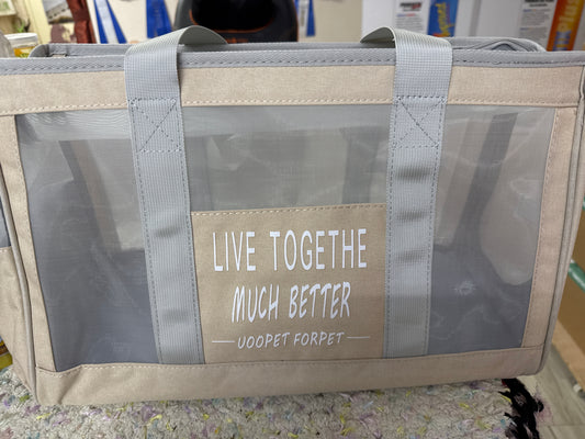 Fabric carrier with zip