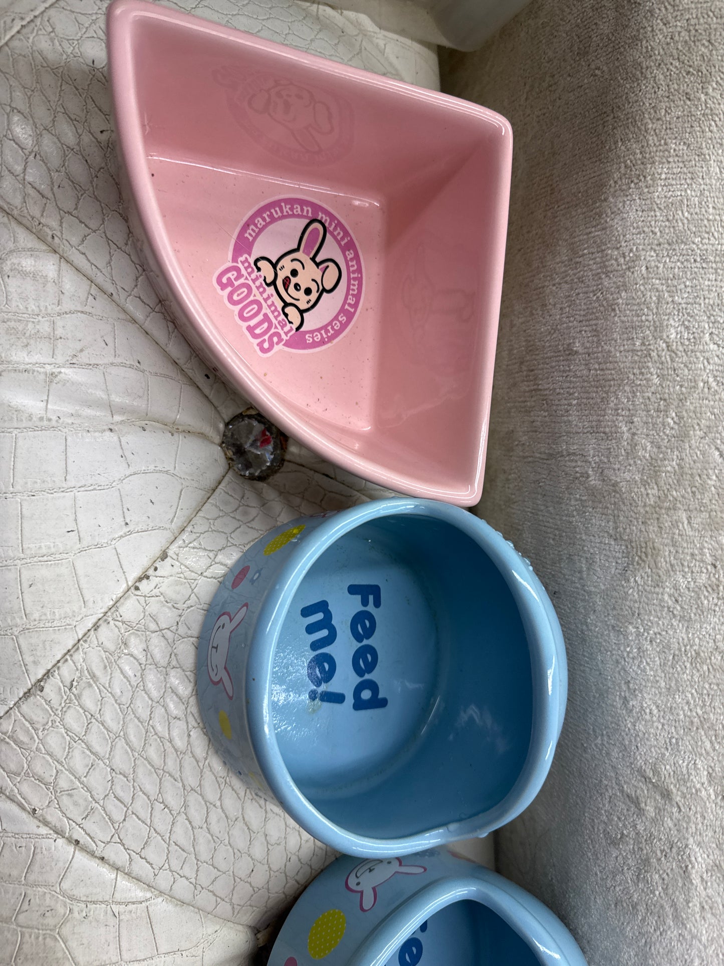 Big ceramic food bowls about 1.5 cups to 2 cups capacity