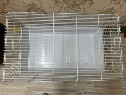 80 x 48 x 45 cm hamster, rabbit, Guinea pig wire cage (with tiny bit of rust but largely good condition). Disinfected. 2 big door top n front