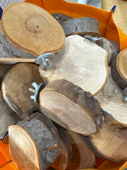 Apple wood/ wooden ledge/ platforms 1.5 cm to 2 cm height