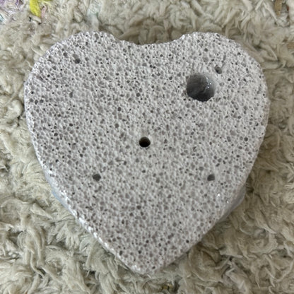 Gnaw Stone/ stones/ rocks grinding block/ heart shaped, Mickey Mouse head, flower shaped all drilled holes in centre