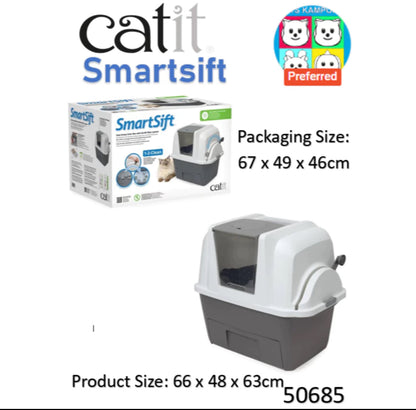 Very good condition Catit Smartsift Litter box / bin with airsift filter system worth $139 (model 50685)  67x 47 x 46 cm lbh @ $20 only