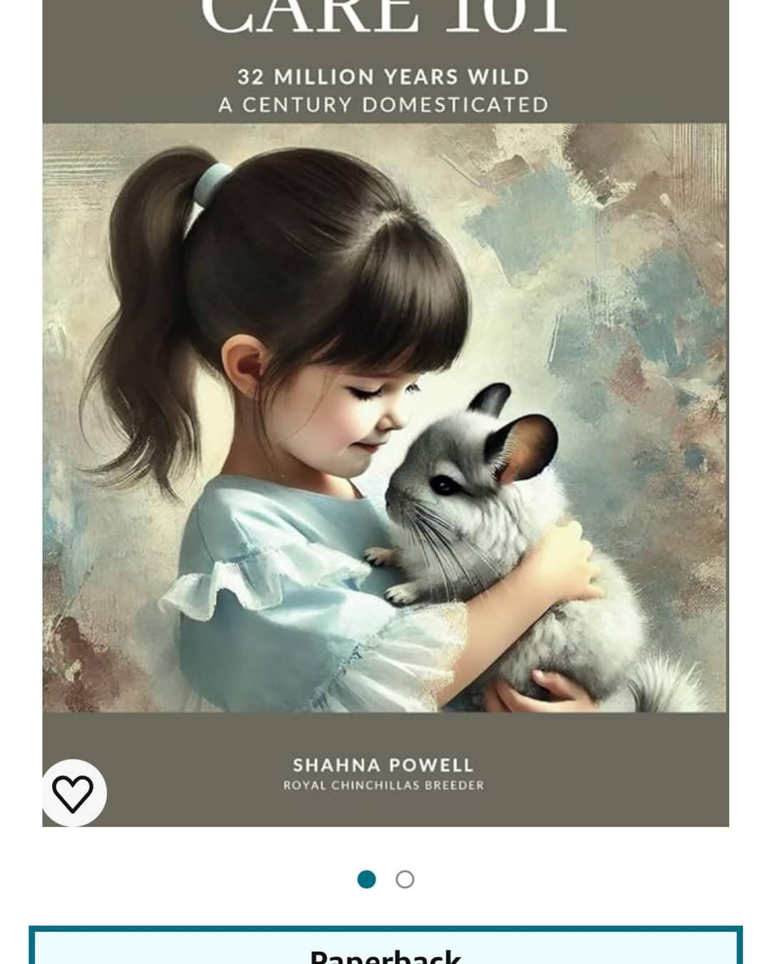 Book on “Chinchilla Care 101: The Ultimate Reference Guide” by Shahna Powell CEO of Global Chinchilla Alliance, Master breeder and my source of Proven Show / Champion chinchillas