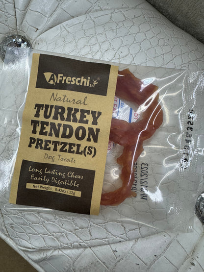 Afreshi Natural Turkey Tendon Dog chews lowest prices for dogs (safe treats) Premium quality USA turkey meat