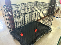 Cat/ Dog/ Rabbit cage 3 feet x 2 feet 2 doors sturdy metal cage with tray. Also great for puppy crate training (free delivery)