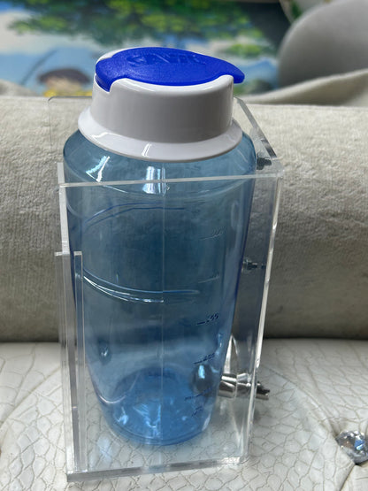 Acrylic bottle holder / holders / curved sides for glass bottles to acrylic cages (improved version)