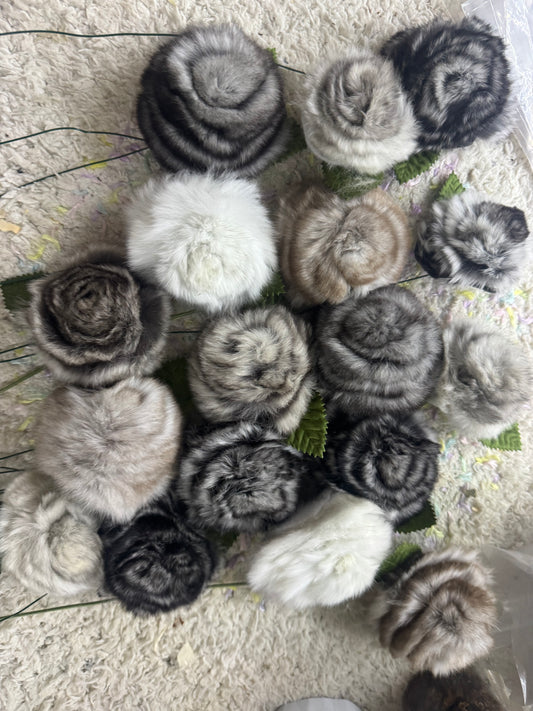 Chinchilla Fur Roses