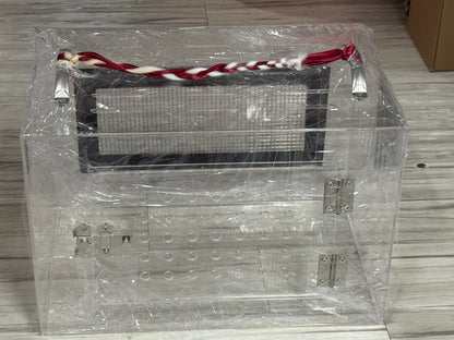Bigger acrylic carrier 45 cm x 30 cm x 30 cm suitable for 3 bulky chinchillas