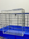 Acrylic hay holder / hay box/ holders hay rack 2 options —- sleek and fits any cage