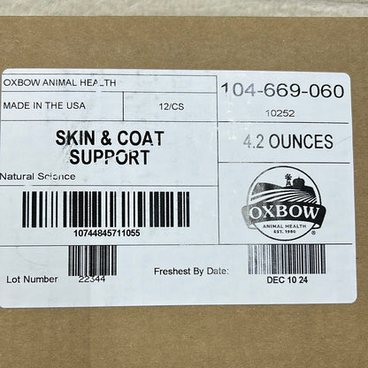 Oxbow Skin and Coat expiry Feb 2026