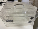 Acrylic Pet Carrier 3 mm thick with latch and stainless steel hinges.35x25x22 cm