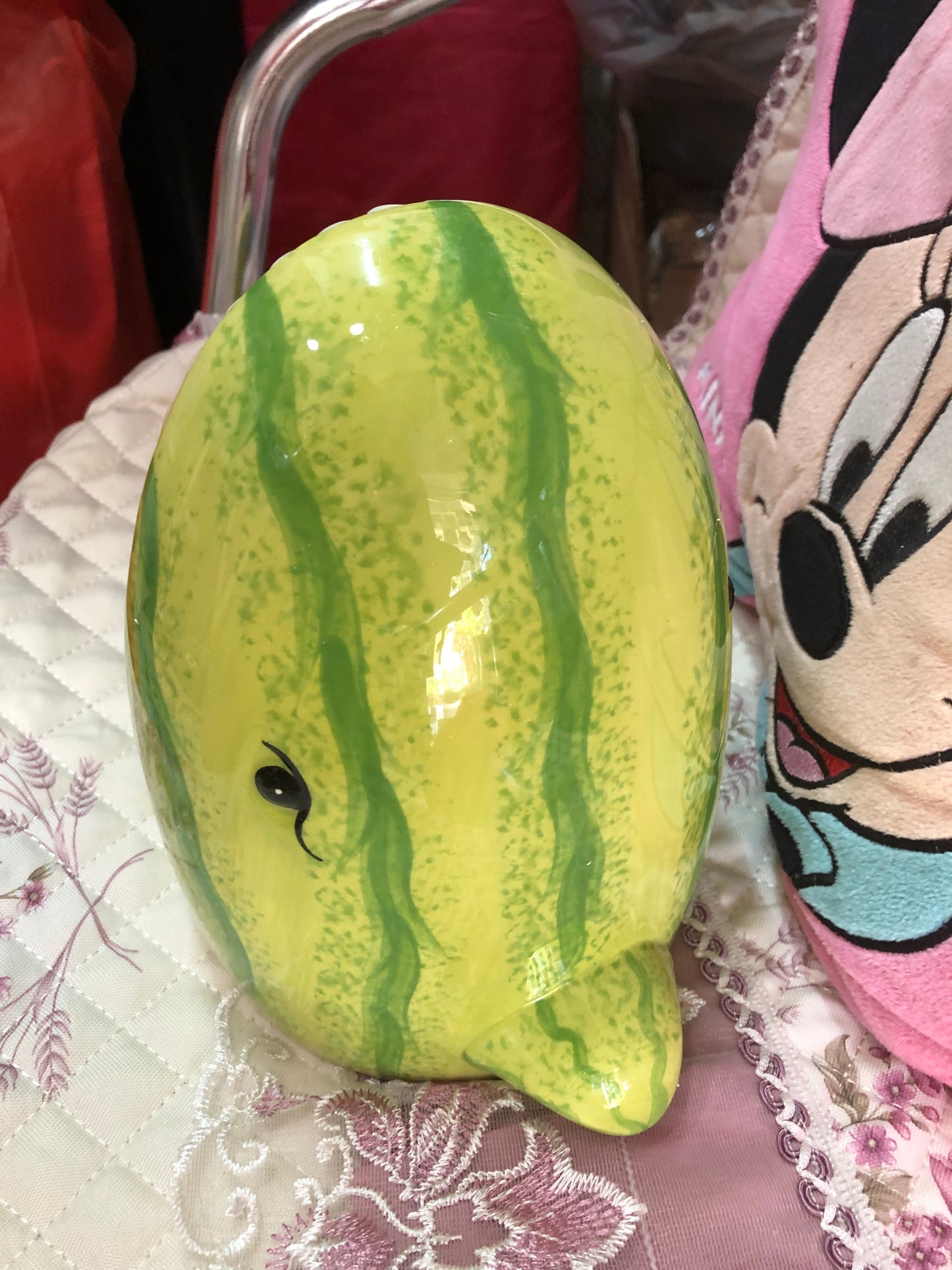 Watermelon shark chinchilla ceramic hideout