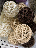 Natural willow balls / vine balls (avail in 3 sizes)