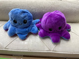 Octopus reversible soft toy 2 colours each piece
