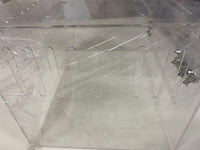 Acrylic Pet Carrier 3 mm thick with latch and stainless steel hinges.35x25x22 cm