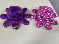 Octopus reversible soft toy 2 colours each piece