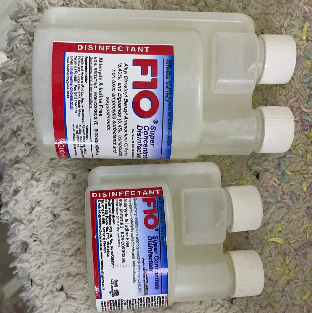 F10SC 200 ml Veterinary Disinfectant concentrate (Safe for All Pets) 1 ml syringe foc Expiry Oct 2025/ Aug 2026