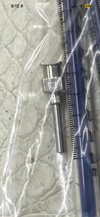 1 ml disposable syringes/ metal syringe head/ 3 ml dropper