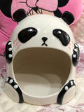Panda Ceramic Hideouts for Chinchillas