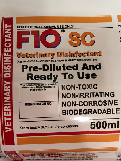 F10SC 200 ml Veterinary Disinfectant concentrate (Safe for All Pets) 1 ml syringe foc Expiry Oct 2025/ Aug 2026